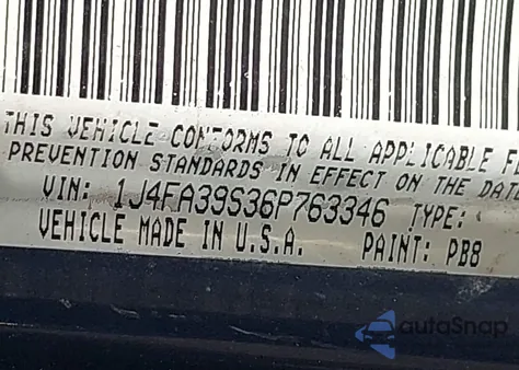 2006 Jeep Wrangler X z USA, uszkodzony, nr VIN 1J4FA39S36P763346